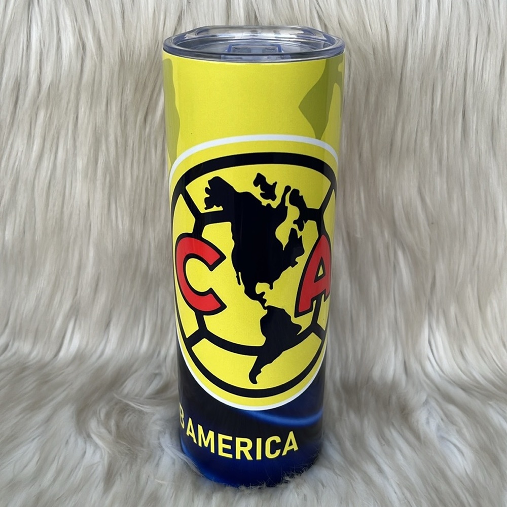 Skinny l Tumbler l  20oz l Club Aguilas del America l  stainless steel l